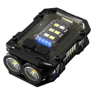 Portable USB C Rechargeable LED Flashlight with Magnetic Clip Suitable for Hiking Running Camping Night Fishing Security