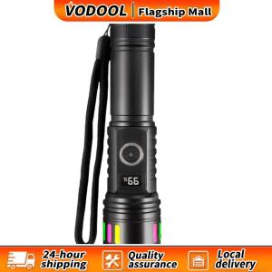 【Fast delivery】 Bright LED Flashlight 1000LM Rechargeable Aluminum Alloy for Camping and Emergency Use