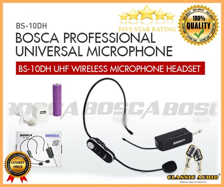 BOSCA Professional universal microphone BS 10DH UHF Wireless Lapel