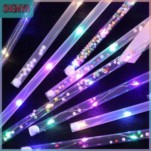 【SHGMYD】 แท่งเรืองแสงสีสันสดใสรูปหัวใจและดาวผีเสื้อสำหรับเด็กผู้หญิงเจ้าหญิงไม้กายสิทธิ์สำหรับการแสดงบทบาทคอสเพลย์ปาร์ตี้โปรดปราน1ชิ้น