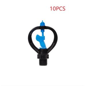 10PCS Garden Watering Nozzle Butterfly-Shaped/20mm Male Thread Automatic Rotating Sprinkler Head