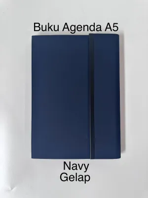 Buku Agenda A5 Notebook Diary Book Jurnal Garis Cover Bahan Kulit Klip Magnet Buku Catatan D1-014