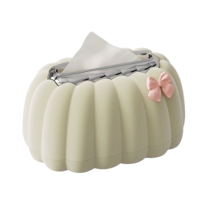 Decorative Pumpkin Shaped Tissue Dispenser Easy Clean Plastic Household Essential for Living Room