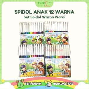 Spidol Kecil Menggambar 12 Warna Perlengkapan Sekolah