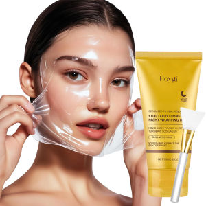 Night Collagen Wrapping Mask Rejuvenation Moisturizing Brightening Kojic Acid Turmeric Glowing Skin Korean Face Mask Elasticity 75ml