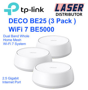 TP-Link Deco BE25 (3 Pack) BE5000 Whole Home Mesh WiFi 7 System 3 Years Warranty