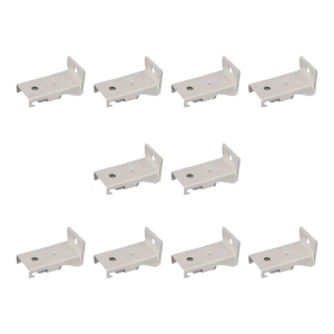 10 Piece Side Mounted Curtain Track Brackets Heavy Dvty Metal Wall Mounting Curtain Rails Holder Clip For Home Decors