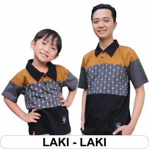 Baju Couple Keluarga Muslim Gamis Sarimbit Seragam Family Shafamarwa SM101 Hitam