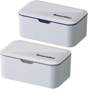 2pcs Paper Towel Paper Napkins Papertowels Outdoor Tissue Container Infant Tissue Container Dispenser Wet Plastic Travel