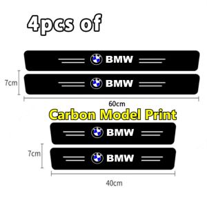 Model print Sticker pijakan pintu samping bagasi sticker carbon Bmw Premium