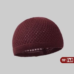 Peci Kopiah Polos Simple Rajut Elastis Peci Rajut Anak Dewasa Premium Tebal High Quality