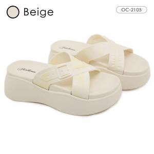 OCTAVIA Sandal Slide Slip On Wedges Wanita Ring Series #OC-2105 (FREE BOX)