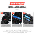 Mainan Mobil Remote Control dengan Lampu RC Off-Road Climbing Car RC Rock Crawler Bahan Alloy 2WD Powerful. 