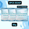 【Set of 3pcs】50g NIACINAMIDE TAWAS SOAP. 