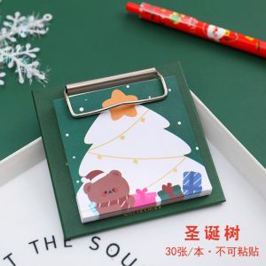 Tập giấy note giấy ghi chú kèm kẹp trình ký Noel Giáng sinh - TamaChan