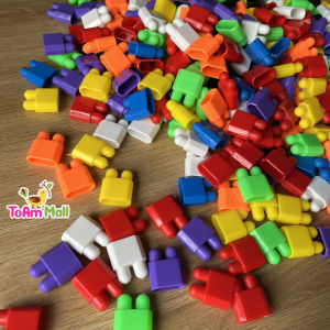 Đồ chơi xếp nút xếp hình building blocks nhỏ