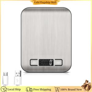[Ueb Flagship Mall] Coffee Scale Digital Kitchen Scale Stainless Steel Kitchen Food Scale LCD Display Electronic Weights Scales for Cooking Baking 1G Up To 10KG
