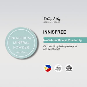 Innisfree No Sebum Powder with Jeju Volcanic Ash Controls Oil Mattifies Face Powder For Oily Skin Lightweight 5g