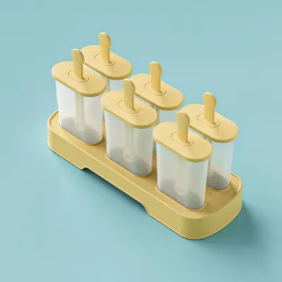 Reusable DIY Ice Cream Molds Kits: Homemade Frozen Dessert Trays Multi-Compartment Candy Grids Creative Ice Pop Makers for Kids Summer Crafts Handheld Frozen Treat Tools Non-Stick Ice Cream Making Supplies