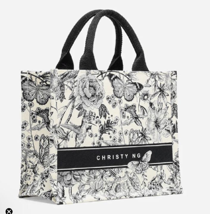 Christy Ng Flora Tote Bag No Embroidery No Add Name Lazada