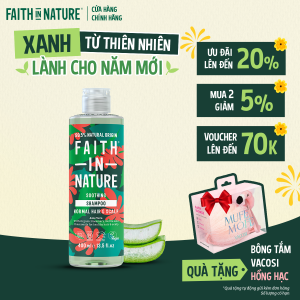 Dầu Gội Faith In Nature Lô Hội Dịu Nhẹ Tái Tạo 400ml