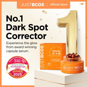 JUSTBCOS Vitamin C + E Concentrate Capsule Dark Spot Corrector Serum (30s)
