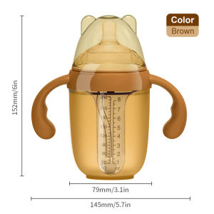 COCOBB Baby Weaning Instrument Silicone Nursing Bottle Wide Mouth with Rice Paste Spoon Head Water