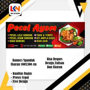 spanduk banner PECEL MODEL D reques design