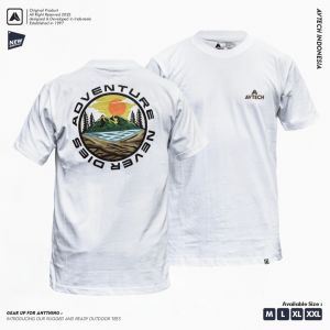 AVTECH - T-Shirt Kaos Lengan Pendek Gunung Casual Harian Cotton Combed - MOUNTAIN VIEW