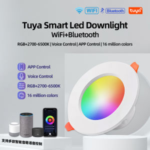 Tuya Wifi RGBCW LED Smart Downlight Dimmable - RGB Warm white and Cool White / Smart Down light