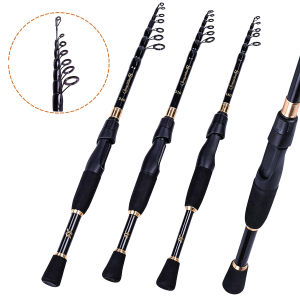 Sougayilang Joran Pancing 1.8M 2.1M 2.4M Teleskopik Tongkat Pancing Berputar/Casting Serat Karbon kodok kodokan pancing