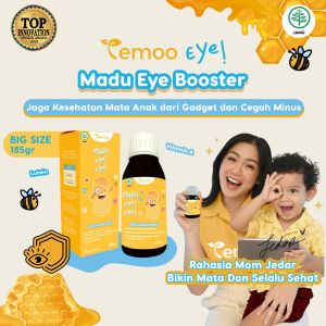 Temoo Madu Eye! Eye! 185 gr - Nutrisi Madu Anak Sehat Vitamin Kids Kesehatan Mata - Lutein 15 mg Zeaxanthin 5 mg Vitamin A C E T77