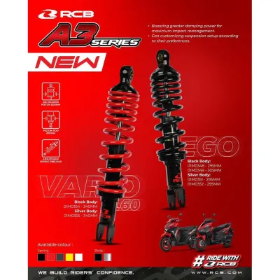 RCB A3 SERIES SCOOTER ABSORBER 305MM EGO AVANTIZ SOLARIS EGO-S BEAT NOUVO GEAR SKY DRIVE