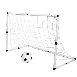 2pcs Youth Soccer Goals Setwith Soccer Ball and Inflator Pump Kids Sport Indoor Outdoor Home Toy