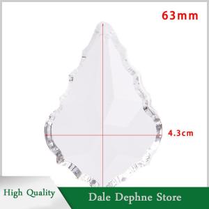 [Dale Dephne] 1PC CLEAR โคมระย้ากระจกคริสตัลโคมไฟชิ้นส่วนปริซึมแขวนหยดจี้