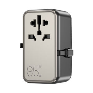 VyVylabs 85W ที่ชาร์จความเร็วสูงที่ชาร์จ3C 4พอร์ตเดสก์ท็อปสำหรับแท็บเล็ตแล็ปท็อปที่ชาร์จความเร็วสูงพับเก็บได้ชนิด C ที่ชาร์จสำหรับไอโฟนโทรศัพท์มือถือ