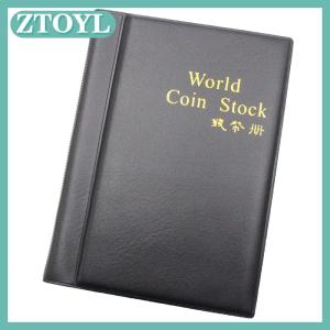 🔥🔥🔥ZTOYL 120 Pockets Album For Coins Collection Book Home Decoration Album Coin Album Holders Collection Book Scrapbook  Double Row Russia / English