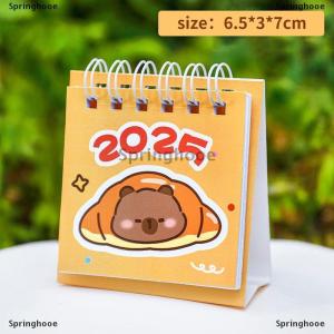 [COD] Springhooe Creative Mini Cartoon Desk Calendar Cute Capybara Portable Pocket Calendar Manage Time Schedule Desktop Decoration Gifts