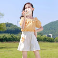 New Teen Girl Clothing Sets Short Sleeve T-shirt +Shorts  Suit Summer Clothes Cotton 3 To 4 To 5 To 6 To 7 To 8 To 9 To 10 To 11 To 12 To 13 Year Old 2023 Tops Blouses T Shirt for Teens Terno Sale. 