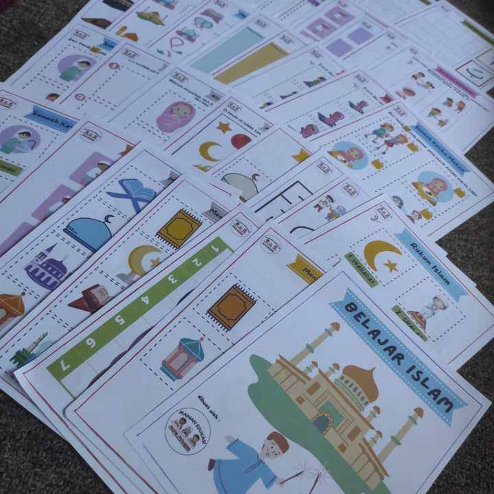 100 HAL Worksheet Anak ISLAMI BELAJAR AGAMA ISLAM Buku untuk TK PAUD Playgroup Preschool