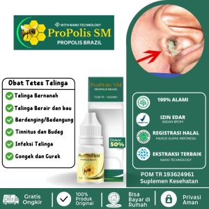 Obat Tetes Telinga Bernanah Congek Berdengung Berdenging Obat Tinnitus Obat Telinga Budeg Obat Tetes Telinga Berair Bau dengan Propolis SM