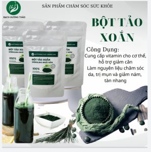 BỘT TẢO XOẮN SPIRULINA NHẬT BẢN dùng đắp mặt nạ dưỡng da làm đẹp trẻ hóa da tẩy tế bào da BẠCH HƯƠNG THẢO