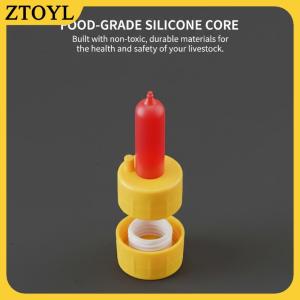 ZTOYL 10 Pcs Dê Mềm Núm Vú Vật Nuôi Đặc Biệt Silicone Bé Sữa Miệng Động Vật Nhỏ Cừu Ăn Chai Cừu Coke Chai Màu Đỏ Núm Vú