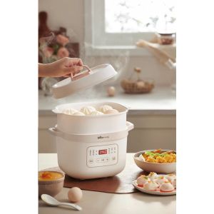 MPASI Cooker Slow Cooker Bear 1.6L Panci Keramik Steamer Food Maker D16C1