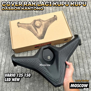 Cover Rak Laci Kantong Vario 125 150 Led New Tahun 2018-2022 Bahan Original Moscow Cover rak rack laci kupu-kupu vario led new Vario 125 150 k59j terbaru LED ESP 2018 2019 2020 2021 2022 FRONT LEKSIL LACI KANTONG DEPAN DASHBOR MOTOR VARIO NEW ABS TEBAL