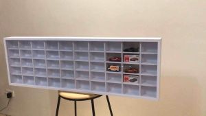 Diecast 1:64 scale 50 slots landscape display case SPACE SAVER STORAGE WALL MOUNT