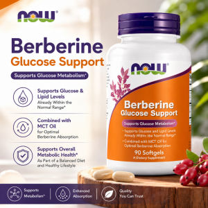 Berberine HCl 500mg Supplement NOW Foods 90 Vegan Capsules Optimize The Body’s Glucose Metabolism Sustain Lipid Levels Within Normal Range Natural Cardiovascular Support Nutrient