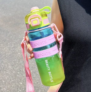 [SG Stock] Sports 750ml Water Bottle dual drinking leakproof easy to drink gym workout