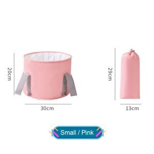 【SG SOTCK】Foldable Basin Foot Baths Bucket Bag Foot Spas Soak Bag Travel Camping Fishing Washbasin Bucket 可折叠泡脚桶送收纳袋