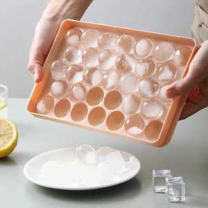 Slyz Cetakan Es Batu Jelly Bulat 33 Grid Ice Cube Tray BPA Free - Slyz11 MGWH